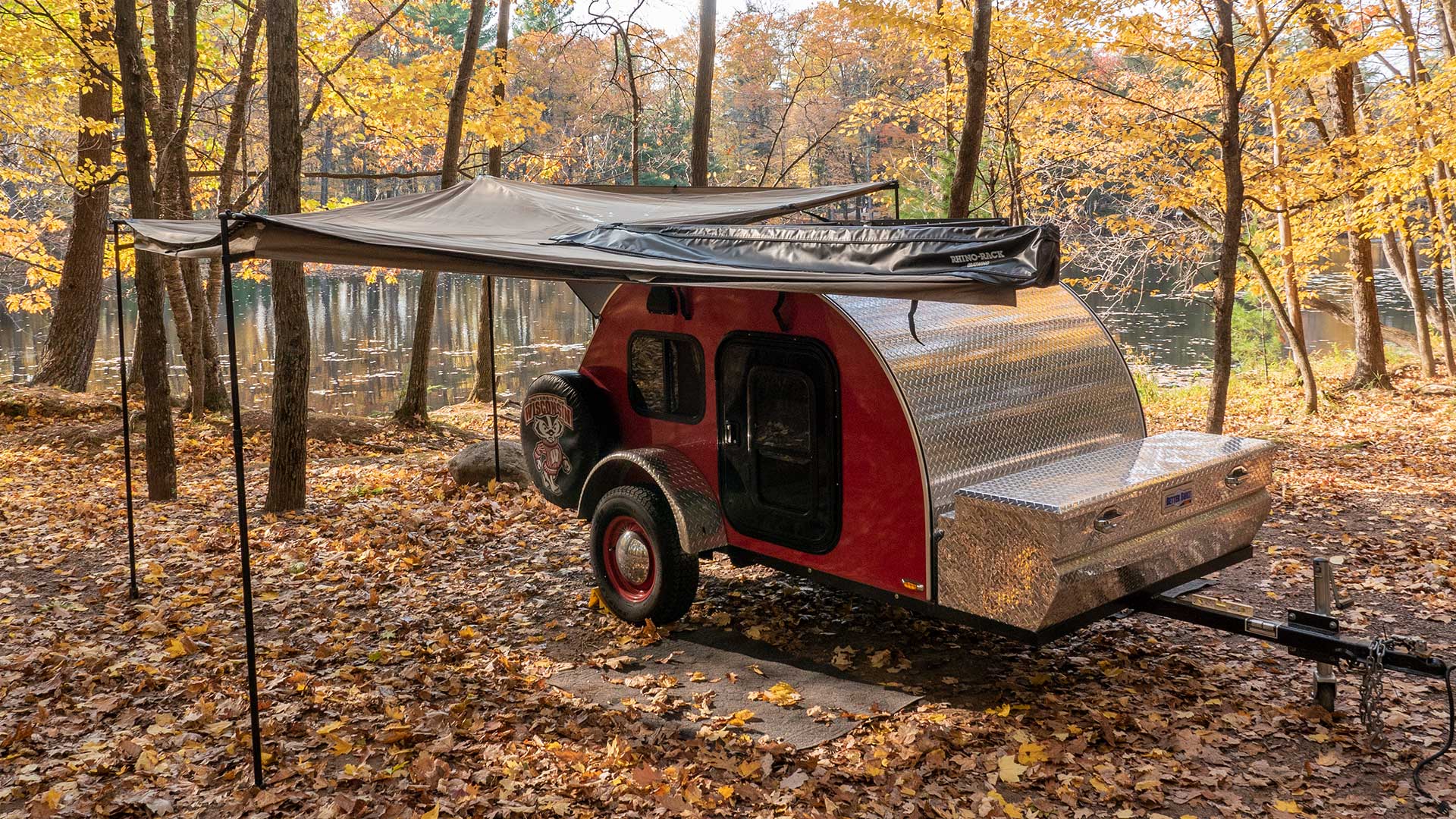Teardrop camping trailer tour; TC Teardrops KB9VBR Antennas