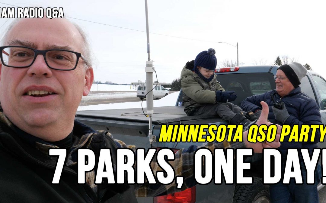 Seven parks in one day, team K0M Minnesota QSO Party